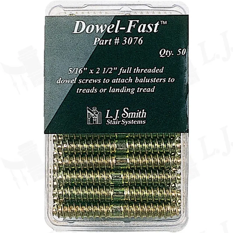 Lj-3076 – 50-Pack Of 5/16" Dowel-Fast Screws For Wood Joinery 1