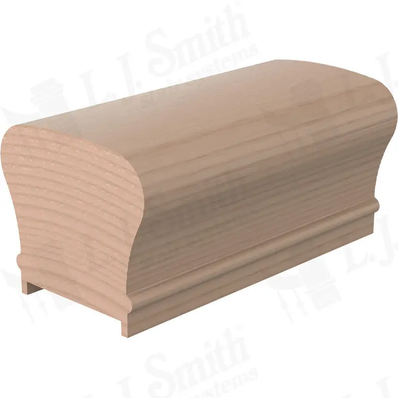 Lj-6210C-Pl2 Solid Hardwood Handrail – 1-3/4" Plowed Groove 1