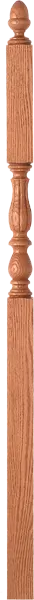 Ljf-3946 Bristol Fluted Acorn-Top Intermediate Newel – 3-1/4" Square 1