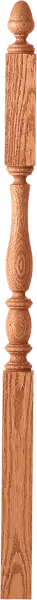 Ljp-3245 Challis Acorn-Top Landing Newel – 3" Square, Standard Height 1