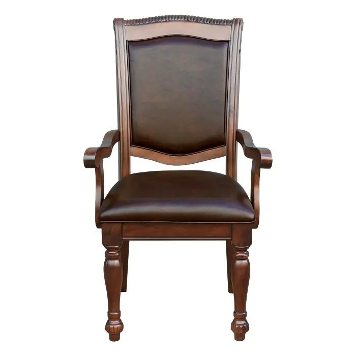 Lordsburg Armchairs – Brown Cherry Upholstered Set (2 Pcs) 1