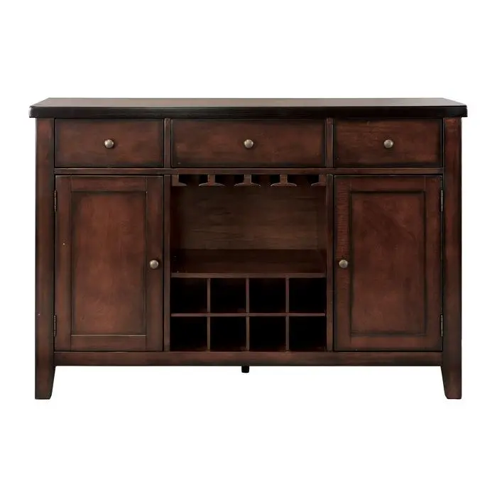 Mantello Cherry Server With Cabinet And Drawer Storage 1