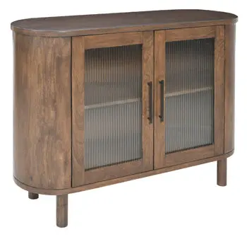Mayridge Slim-Footprint Accent Cabinet With Storage Shelves 1