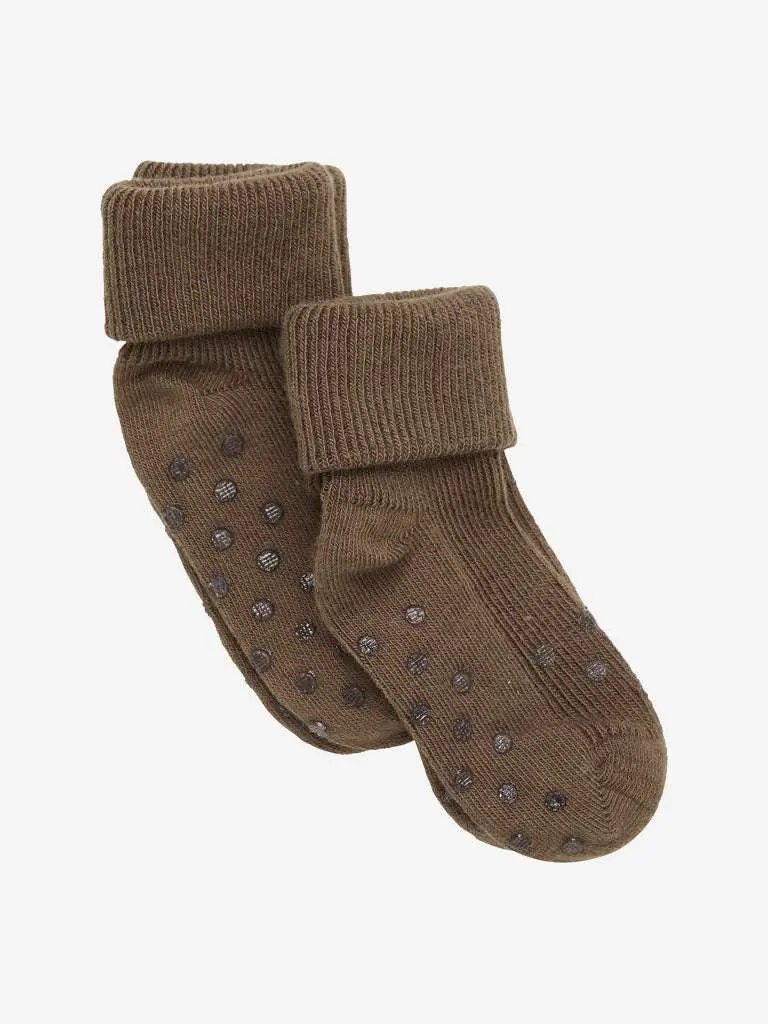 Minymo Anti-Slip Ribbed Baby Socks – Soft Cotton Infant Hosiery 4
