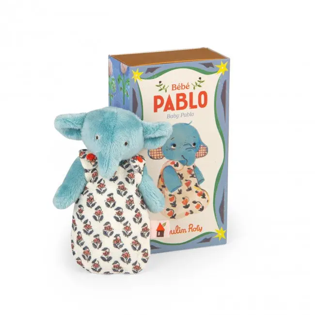 Moulin Roty Pablo The Elephant Soft Toy – Les Minouchkas Collection (10+ Months) 1