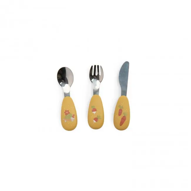 Moulin Roty Three Little Bunnies Cutlery Set – Ages 12 Months+ 1