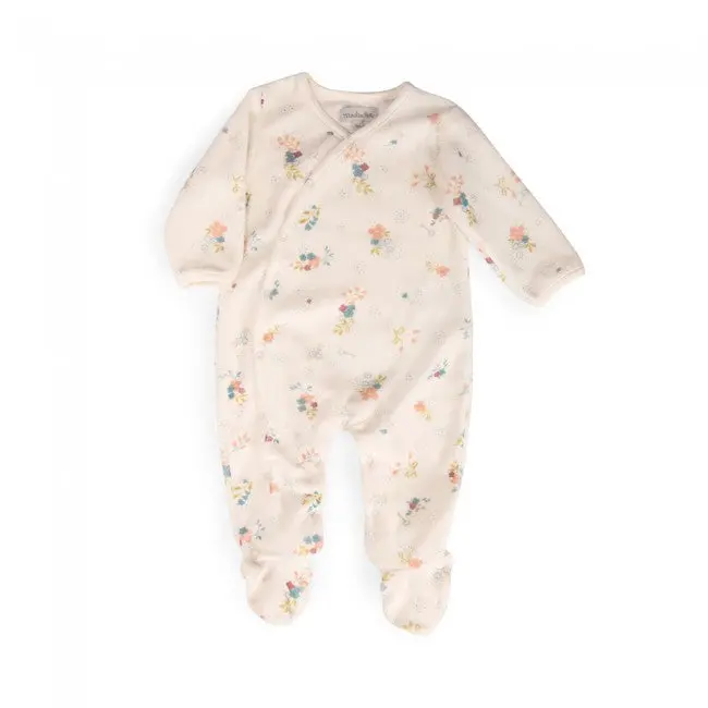 Moulin Roty Velour Floral Sleepwear Set For Babies 1