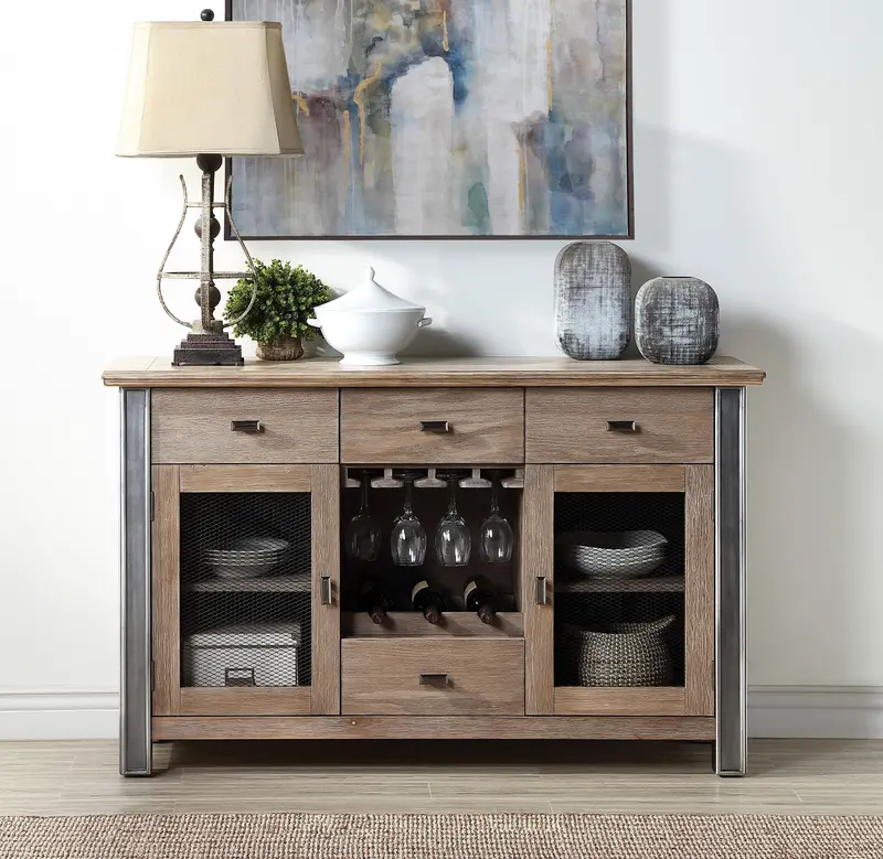 Nathaniel Solid Maple Server With Clean Lines And Natural Wood Finish 1