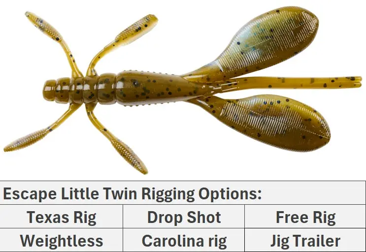 Nories Escape Little Twin Soft Bait – 5-Pack, 4-Inch 1