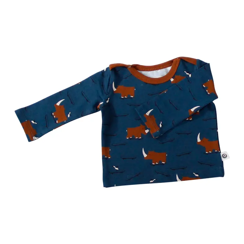 Onnolulu Long-Sleeve Rhino Graphic Tee – Organic Cotton 1