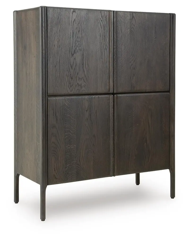 Orsonal Open-Front Accent Cabinet – Mid-Century Display Storage 1