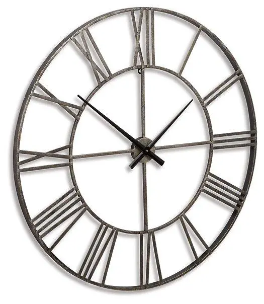 Paquita Minimalist Wall Clock – Round Metal Decorative Timepiece 1