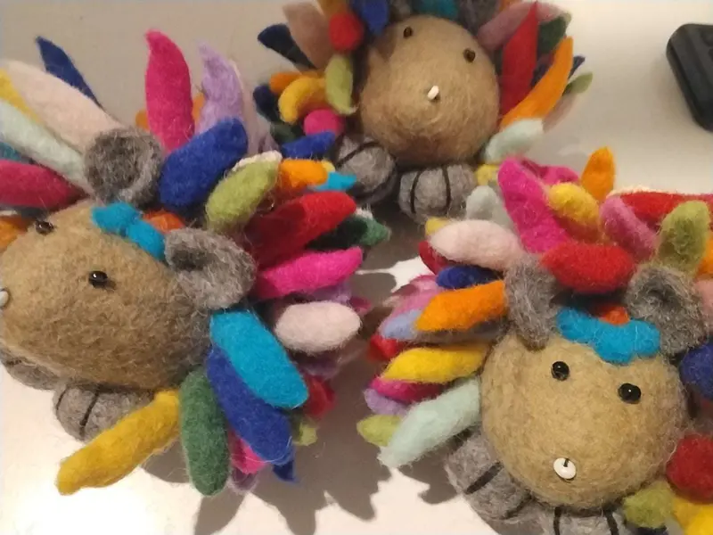 Pekko Hedgehog Soft Toy – Made From Natural Wool 1