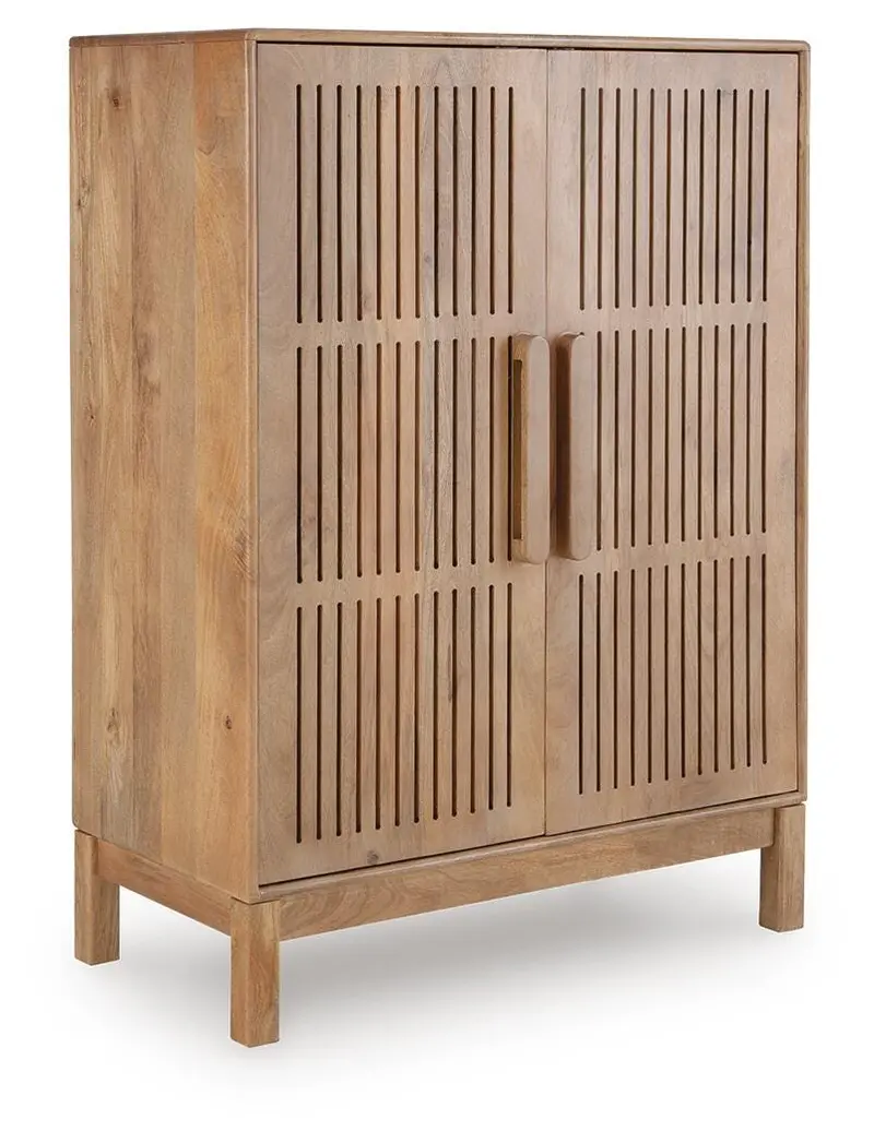Pellamour Rustic Bar Cabinet – Wood And Metal Storage Unit 1