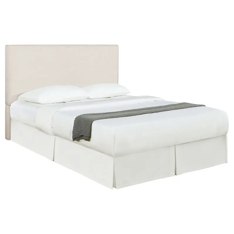 Pirro Queen Size Platform Headboard With Linen Fabric 1