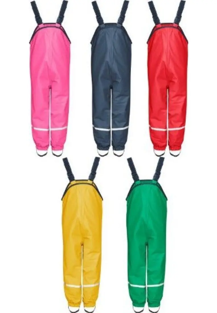 Playshoes Yellow Fleece-Lined Rain Pants – Size 104 1