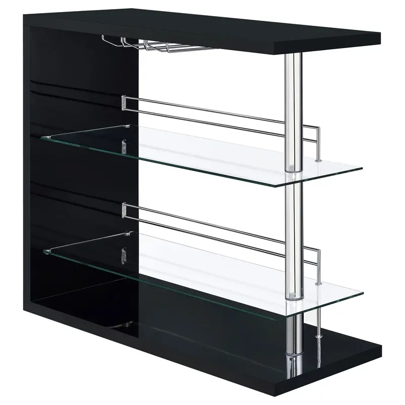 Prescott Wall-Mounted Bar Shelf – Open Shelving For Glassware 1