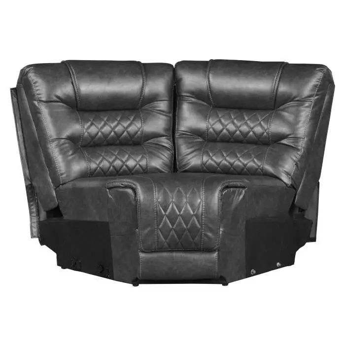 Putnam Gray Corner Seat – Modular Accent Chair For Contemporary Spaces 1