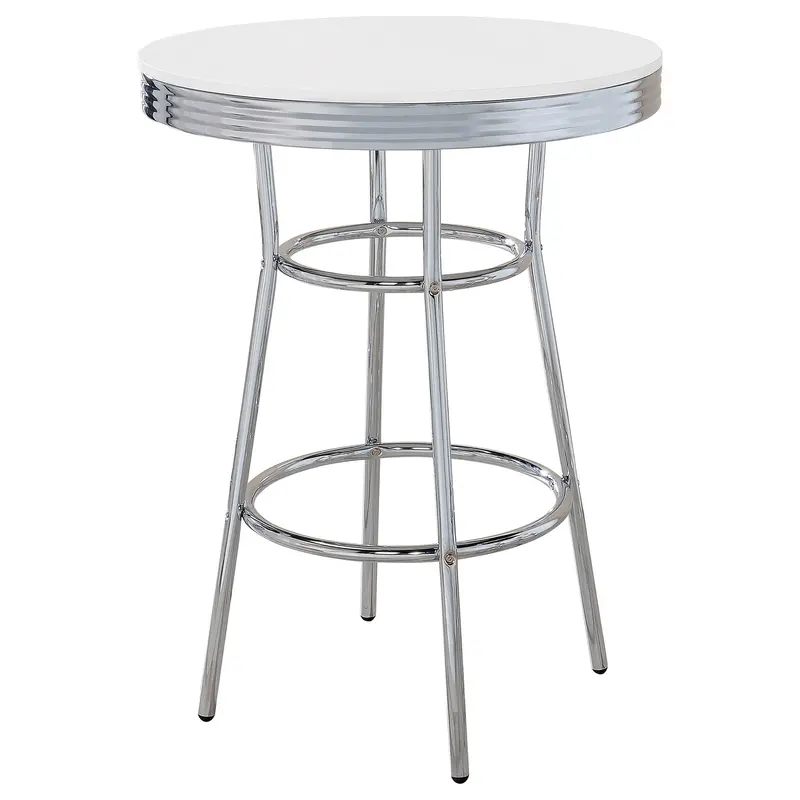 Retro-Inspired Bar Table For Casual Dining Or Entertaining 1
