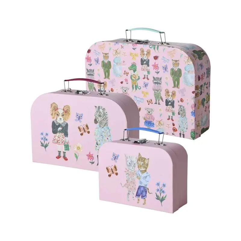 Rice Nathalie Lété Rose Travel Set: Three Matching Luggage Pieces 1