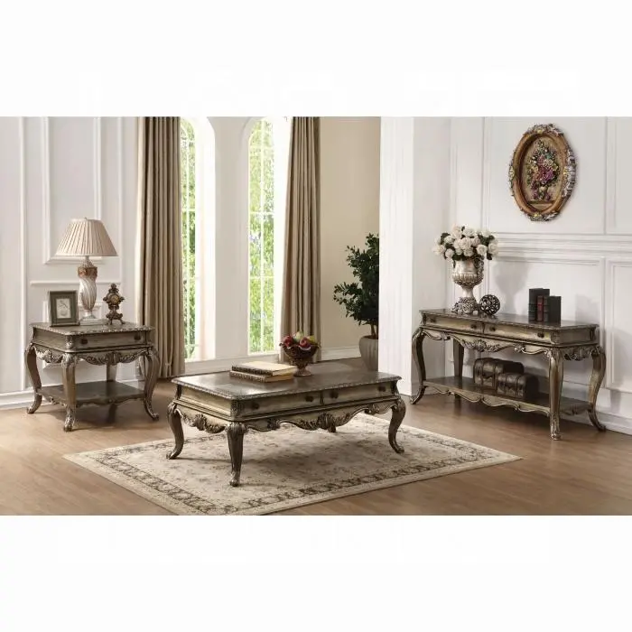 Rustic Oak Coffee Table With Natural Grain Detailing 1