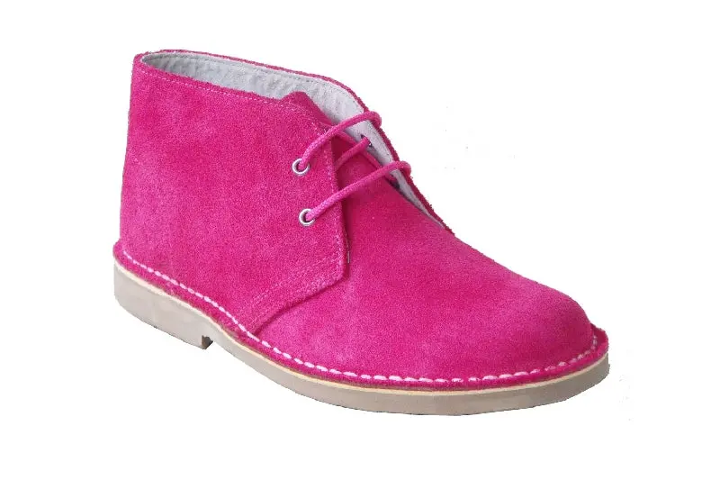 Safari Suede Boot In Fuchsia 1