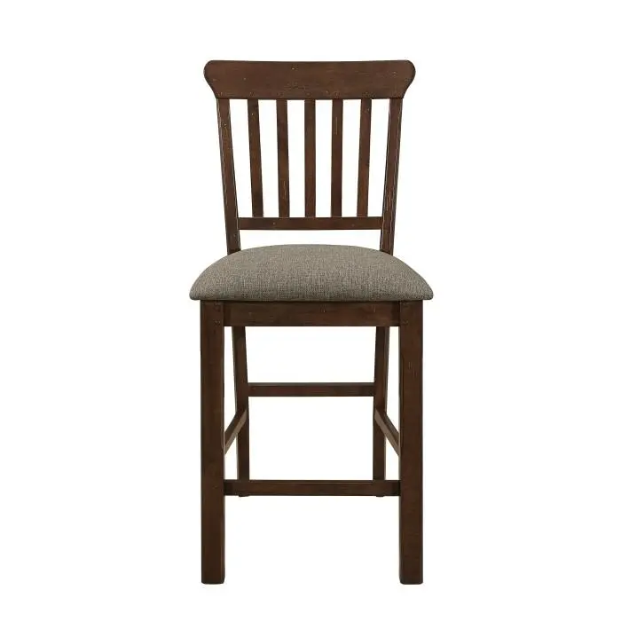 Schleiger Dark Brown Counter Height Dining Chairs – Set Of Two Ergonomic Bar Stools 1