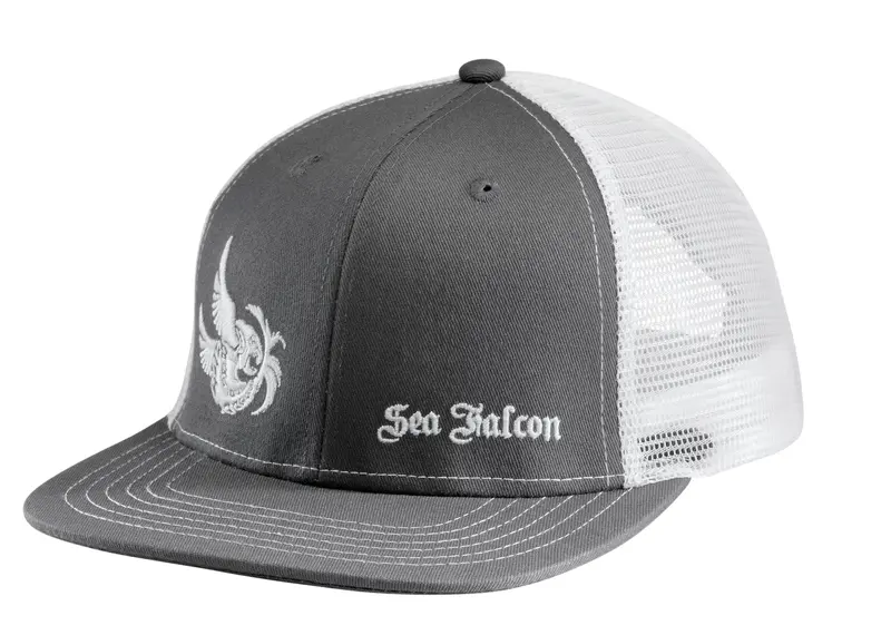 Sea Falcon Promo Trucker Hat – Gray & White 1