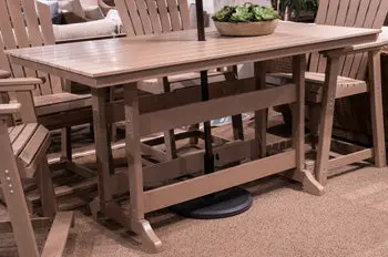 Seacliff Beach Counter-Height Outdoor Dining Table – Aluminum Frame 1