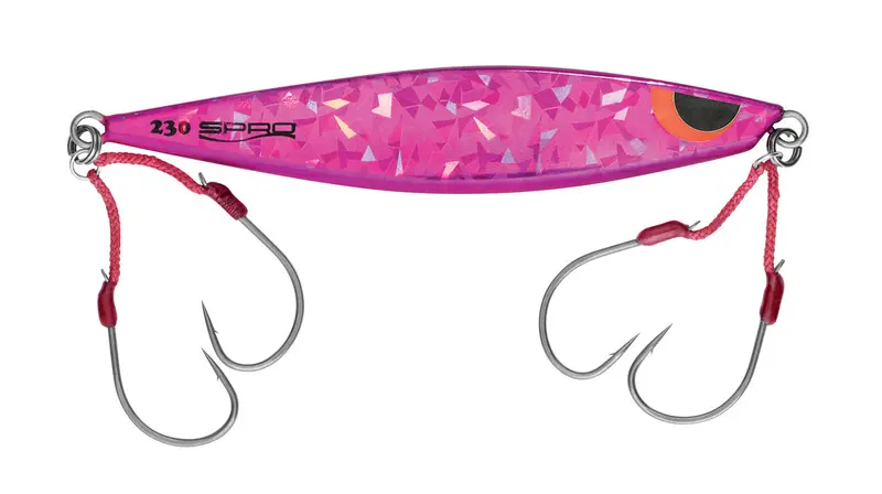 Shimmy Flat Barbie Pink Glow Fishing Lure 1