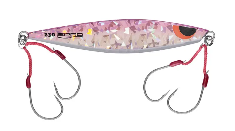 Shimmy Flat Crushed Ice Pink Soft Bait 1