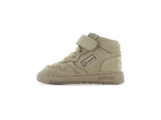 Shoesme Taupe Suede Basket Sneakers – Toddler Footwear Size 20–24 1