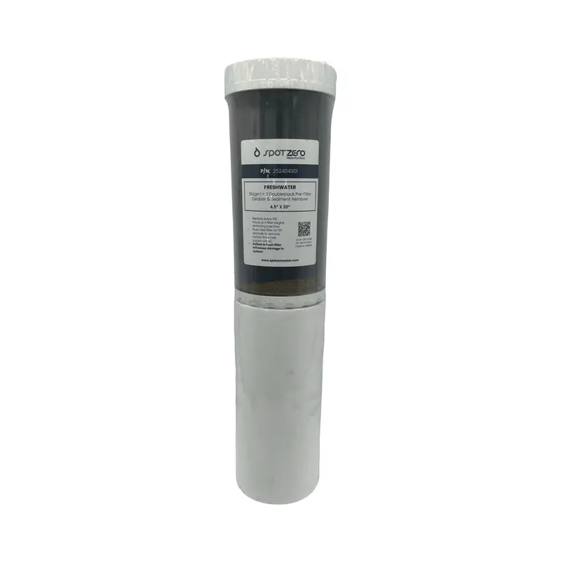 Spot Zero Dual-Stage Pre-Filter: Sediment Removal & Oxidation Combo 1