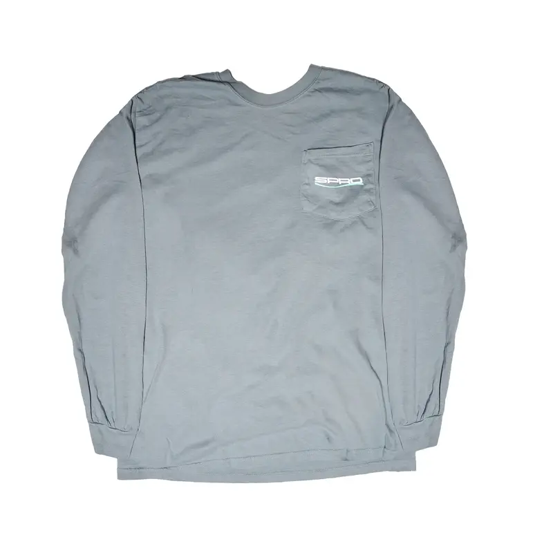 Spro Chad Ls Pocket Shirt – Heather Gray Performance Tee 1