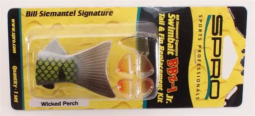 Spro Sb60 Fin & Tail Set – Wicked Perch Color Pattern 1