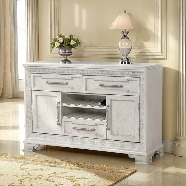 Stella Mia Wood Sideboard – Rustic Modern Buffet Cabinet With Storage 1