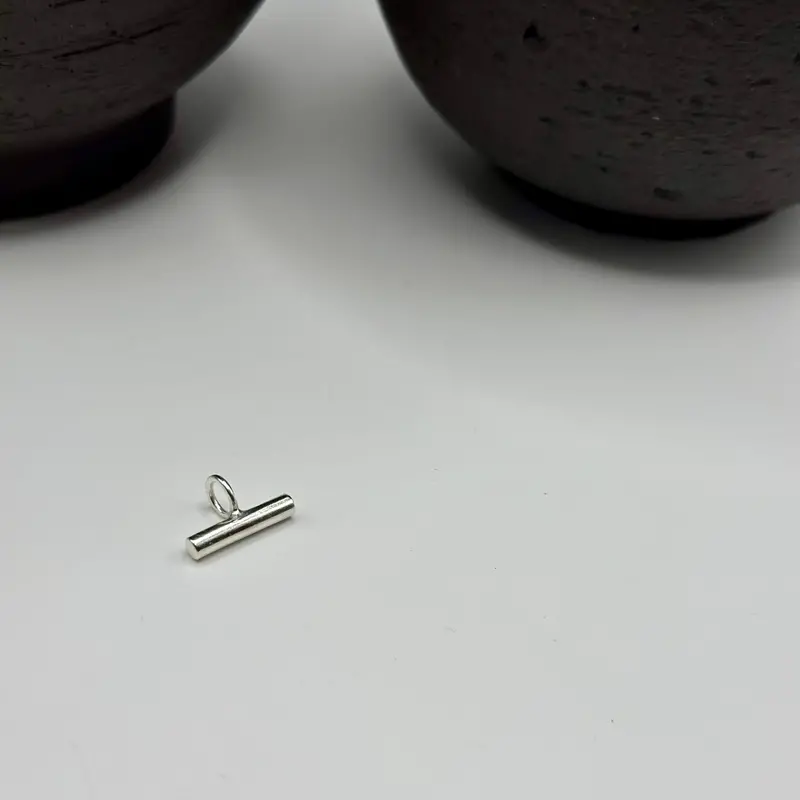 Strength T-Bar Hoop Charm Accent 1