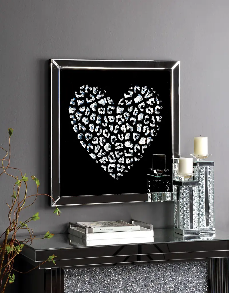 Talisha Mirrored Wall Art – Contemporary Framed Decor 1