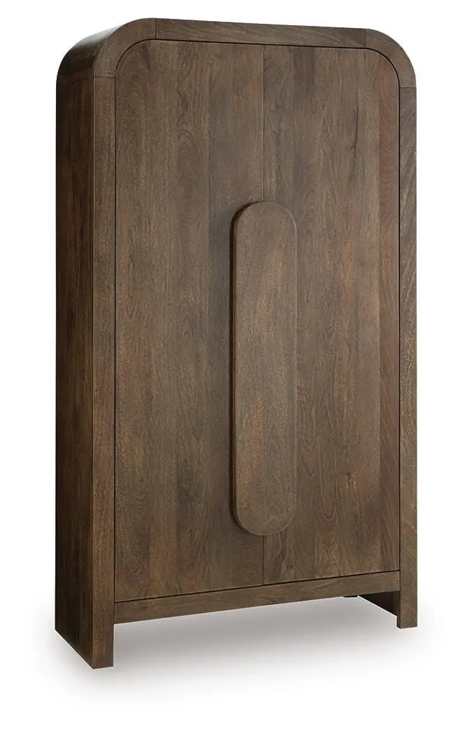 Thoren Sleek Wood Accent Cabinet 1