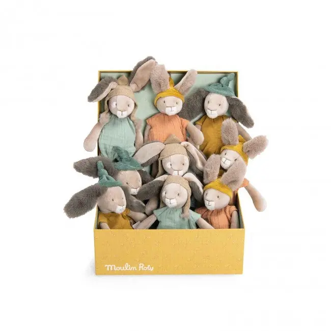 Three Little Bunnies Soft Plush Toy – Moulin Roty Inspired Design, Age 0+ 1
