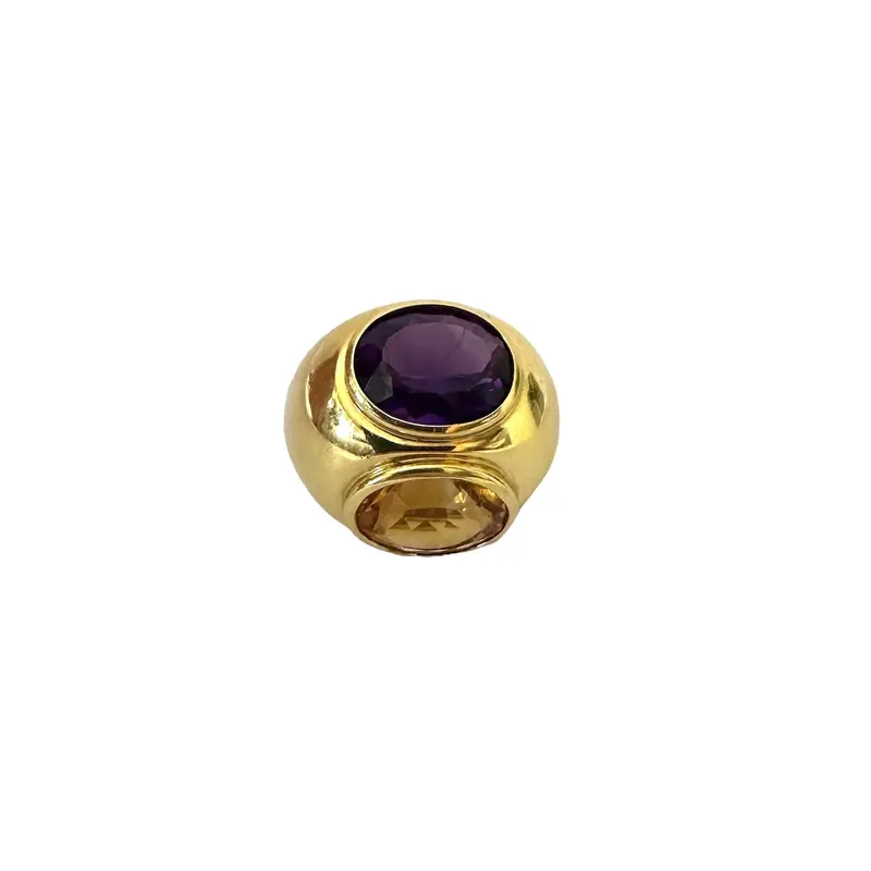 Tiffany & Co. Paloma Picasso Amethyst And Citrine Ring In 18K Gold 1