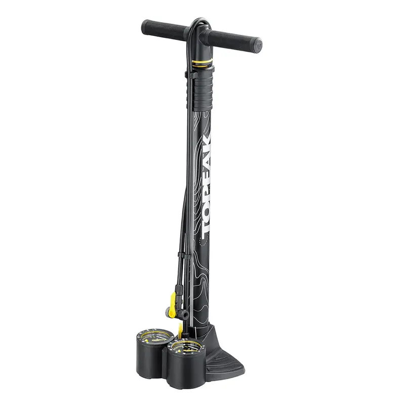 Topeak Joe Blow Dualie Floor Pump – Dual-Head, High-Volume/High-Pressure 1