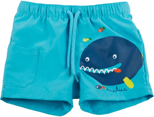 Tuctuc Blue Sea Hawaii Swim Trunks (Size 110)