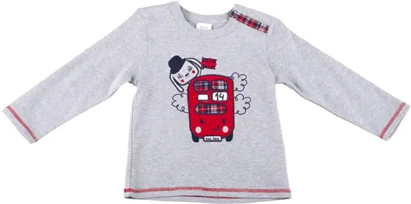 Tuctuc British-Style Pajama Set With Carry Bag Size 110 1