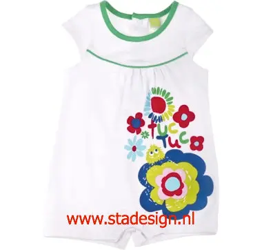 Tuctuc Cotton Romper – Let’S Paint Art Motif, Size 74 1