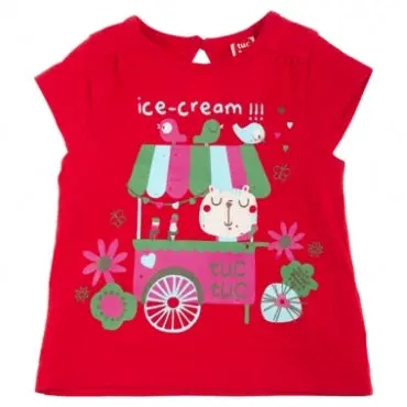 Tuctuc Kids' T-Shirt – Ice Cream Graphic, Size 110 1