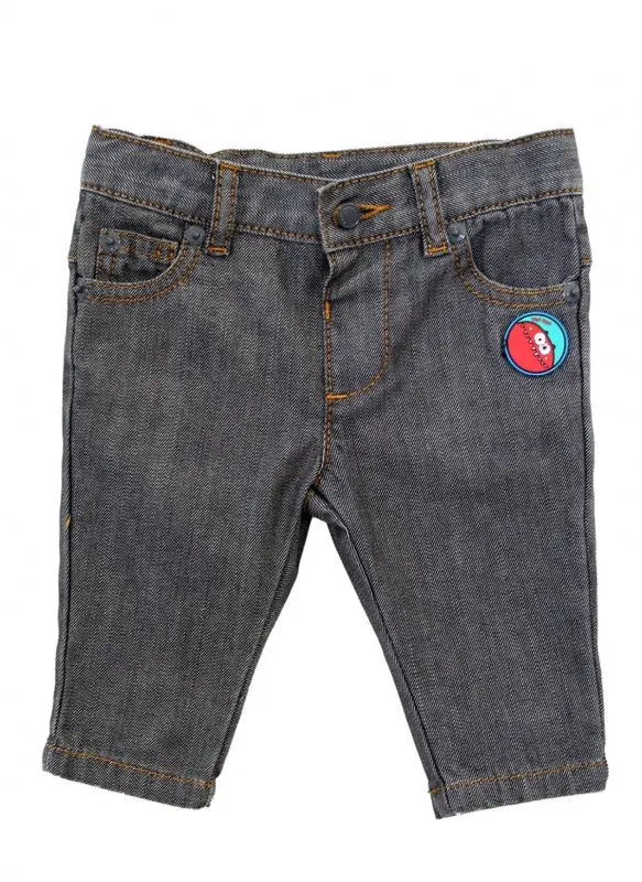 Tuctuc Monster-Print Denim Jeans – Kids' Casual Fit 1