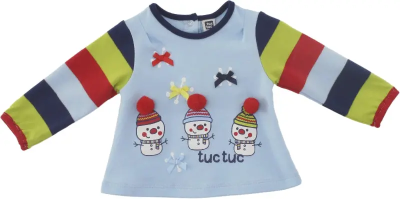 Tuctuc Snowfriend Girl Winter-Themed T-Shirt 1