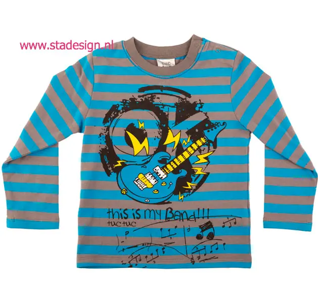 Tuctuc Striped Classic Kids T-Shirt – Size 128 1