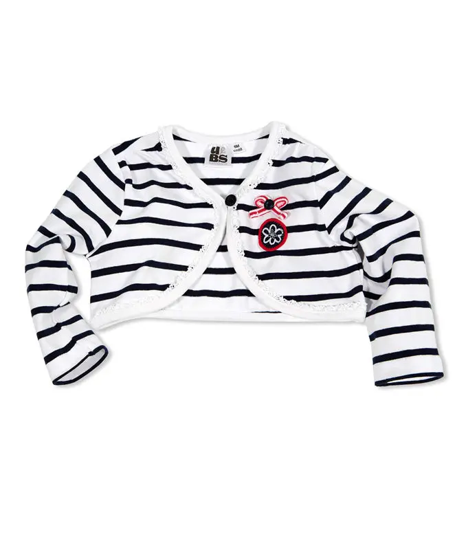 Ubs2 Striped Bolero Jacket For Toddlers 1